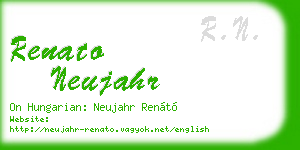 renato neujahr business card